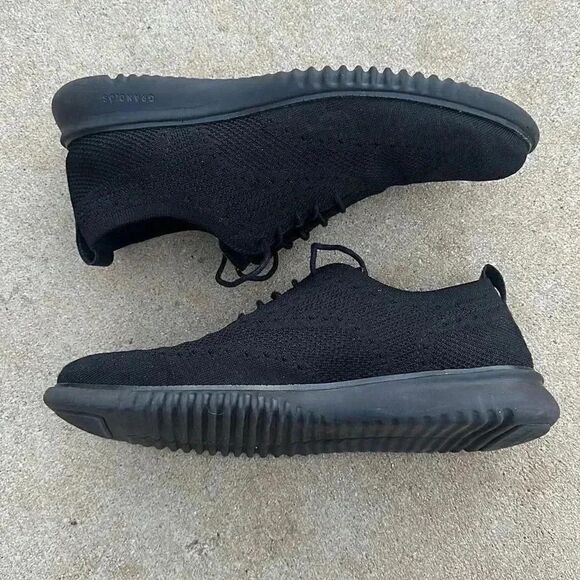 Cole Haan 2.ZERØGRAND Stitchlite Wingtip Oxfords Black Men’s Size 9.5 - Picture 2 of 11